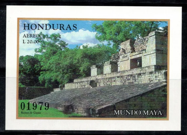 Honduras 1998 Mi. Bl. 60 Foglietto 100% Nuovo ** Posta Aerea 20 l, cultura di Ma