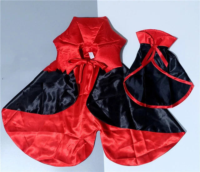 Costume Halloween Animale Vampiro Gatto Mantello Cane Piccolo Abito Gioco di Ruolo Spaventoso