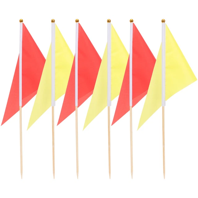 10 pz bandiere marcatura prato bandiere triangolo bandiere rilievo bandiere di confine