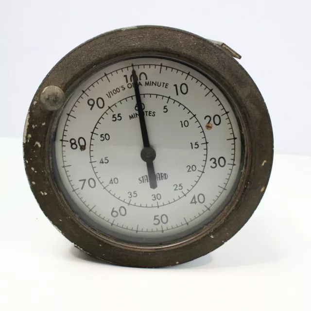 Vintage Industrial Standard Electric Time Co. Timer - 1/100's of a minute SM-60