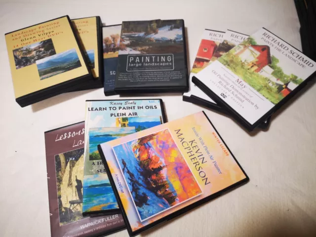 Learn how to Paint: Plein Air Lanscape 23 DVDs Tutorials Bundle Free Shipping