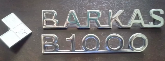 BARKAS + B1000 + IFA Schriftzug / Tür Emblem aus ALU mit Gewindebolzen DDR NEU