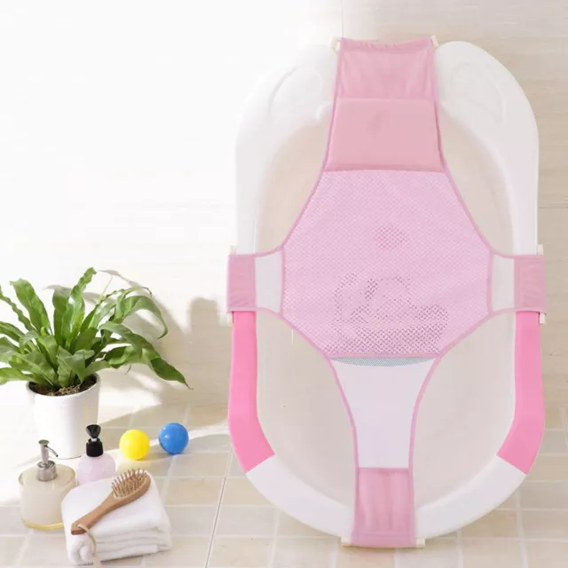 Shower Support Pad Newborn Shower Cradle Baby Bath Mesh Cushion Bathtub Set Pad
