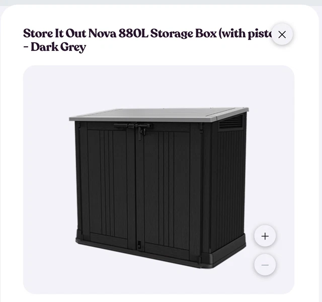 KETER STORE IT out nova £50.00 PicClick UK