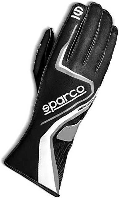 (TG. 11) Sparco 00255511NRBI Record 2020 Guanti Karting, Nero/N, 11 - NUOVO