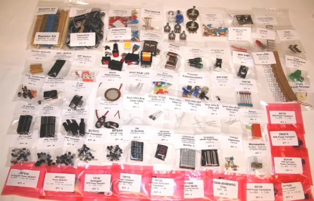 Selection of 1200+ thru-hole Electronics Components #2