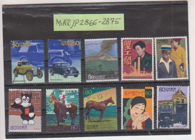 Briefmarkensatz (4)Japan MiNr. 2866-2875  20. Jahrhundert 6. Ausgabe