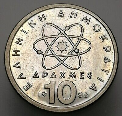 Greece 10 Drachma 1986 Coin FREE DELIVERY A198