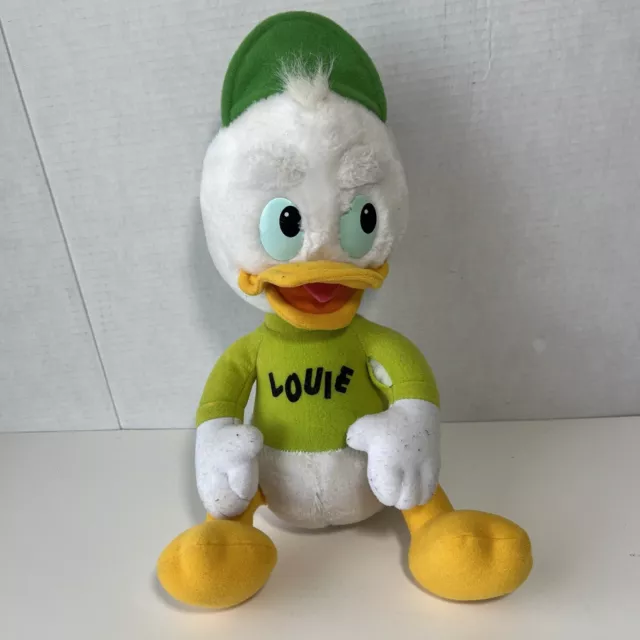 Vintage 1986 80s Duck Tales Louie Plush Duck Animal Disney Hasbro