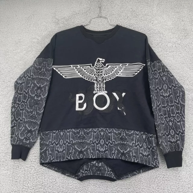 Boy London Sweatshirt Adult XS Black Snake Snakeskin Rare Design Long Sleeve Men