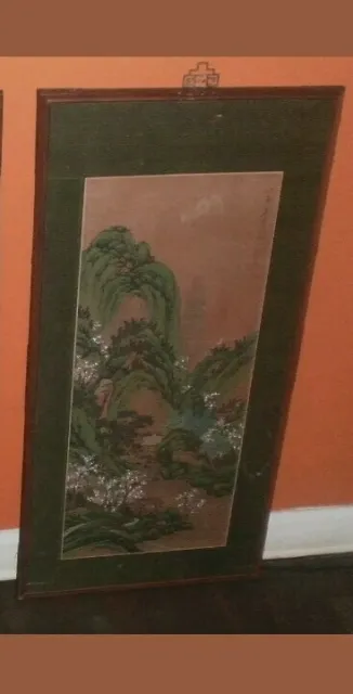 Han Palace Art Co. Batik Scroll Framing Oil Painting Wood Carving Panel Summer