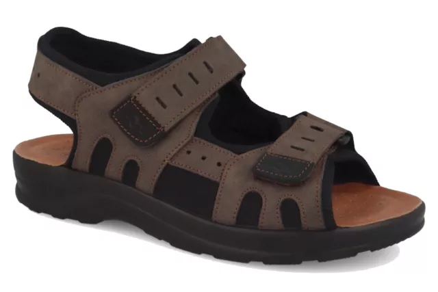 S5037 CE FLY Flot Sandalo Uomo Sportivo Pelle Tessuto Comodo Sott