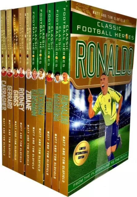 Classic Football Heroes Legend Series Collection 10 Books Set By Matt Oldfield