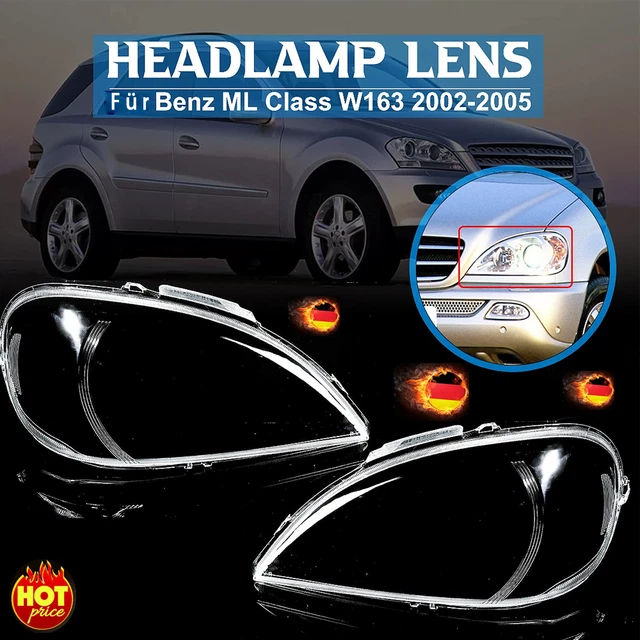 LST Scheinwerferglas Set Für Mercedes C-Klasse W204 - Links & Rechts Komplett