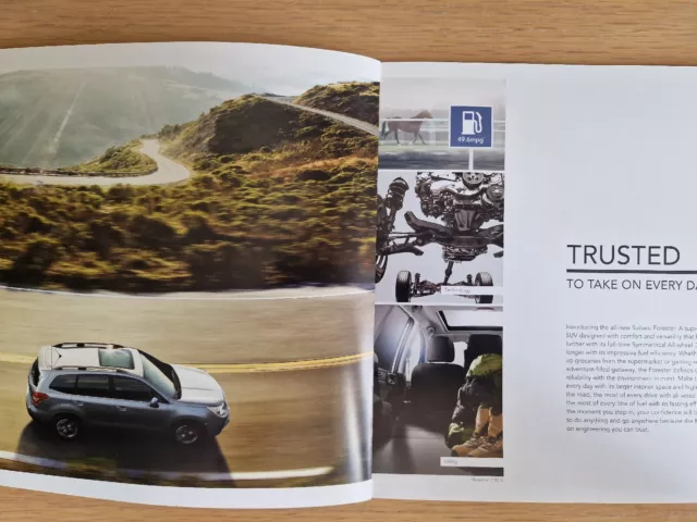 Subaru Forester 43 Page Sales Brochure. MY13 2