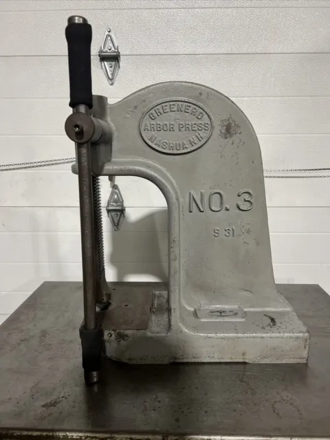 Greenerd 5 Ton Ratchet Arbor Press, No. 3 1/2 - Norman Machine Tool