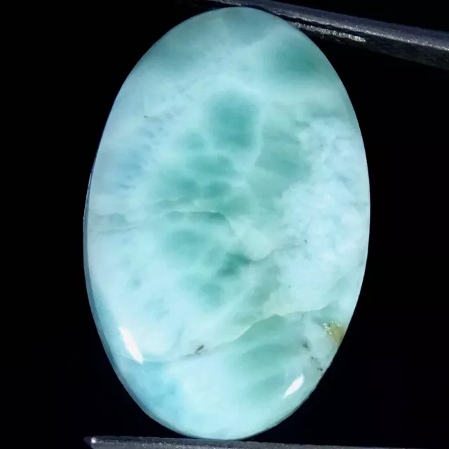 17.00Cts Natural Sky Blue Larimar Oval Cabochon Loose Gemstones