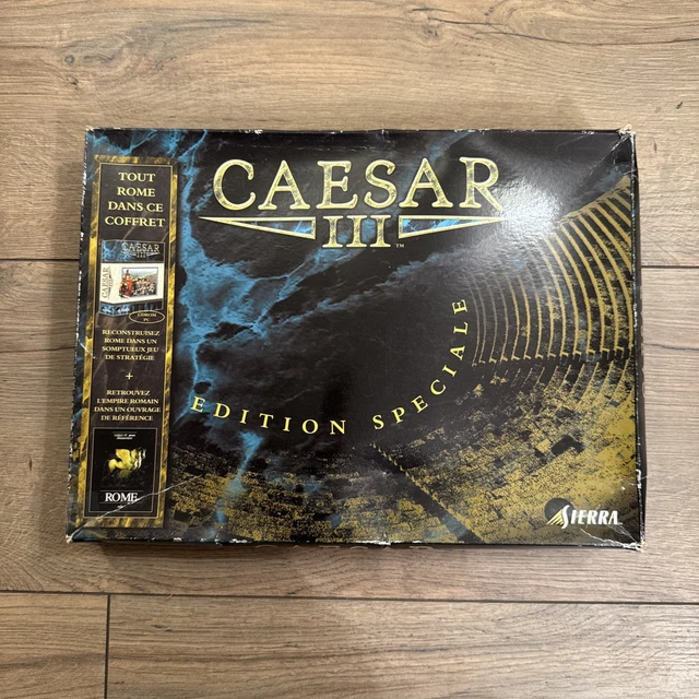Jeu PC Caesar III - Big Box Sierra, Version FR Complète, Bon État