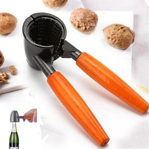 Mino Plus Casse Noix Premium,Casse-Noisettes En Métal,Casse Noix Et Crustacés,pour Les Noix, Noix De Noix,Noisettes,amandes,Acier Chromé,Argenté