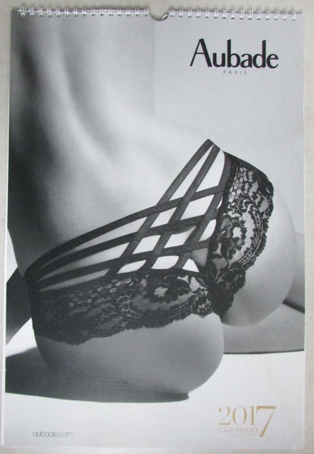 CALENDRIER 2017 COLLECTION Lingerie Aubade Paris Format 42 x 28 cm