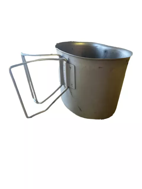 Military 1 Quart Water Canteen Cup Wire Handle