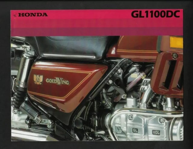 Honda  Gl1100Dc Motorcycle 4 Page Brochure