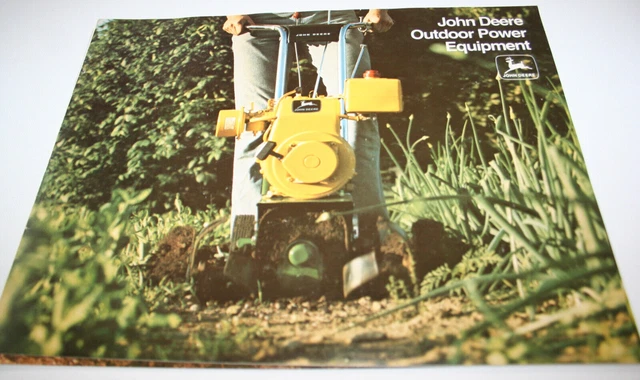 John Deere Outdoor Power Equipment Brochure 1975 Tillers Rotary Mowers Edgers