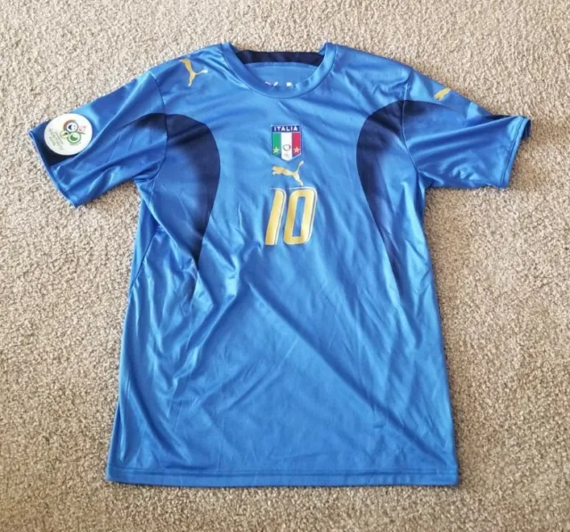 Italy 2006 Home Authentic Shirt #10 Totti - Online Store From