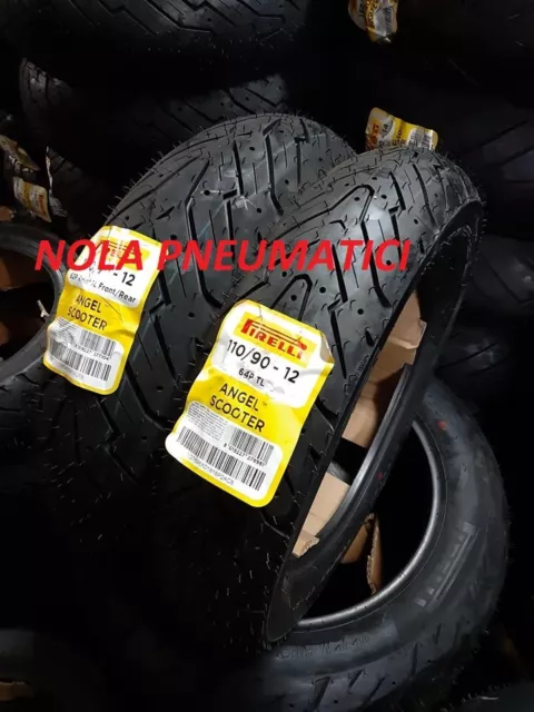 Coppia 110/90-12 64P e 130/70-12 62P PIRELLI ANGEL SCOOTER dot2022/2023