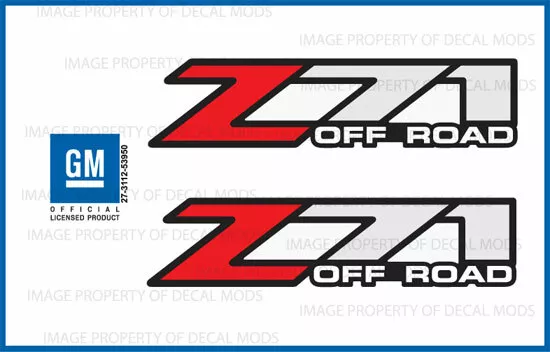 set of 2 - Z71 Offroad 01-06 sticker decal Parts Chevy Silverado GMC Sierra - F