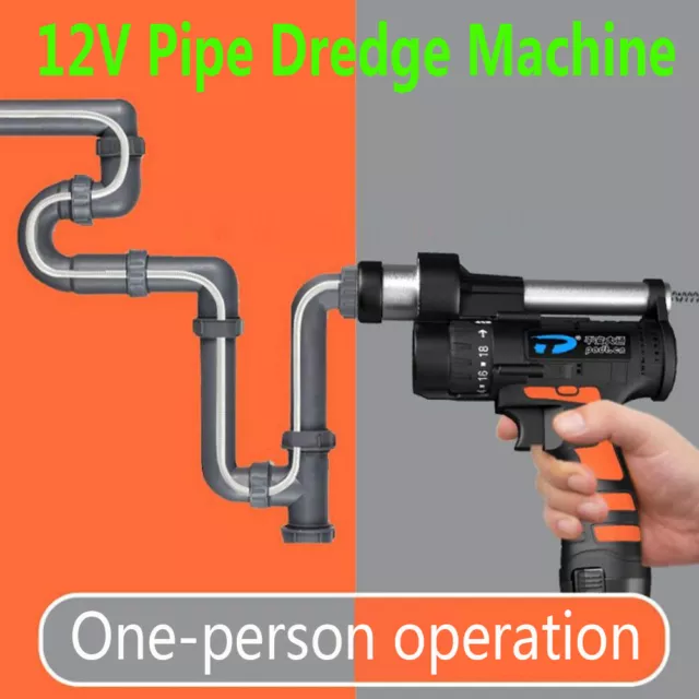 Home Drain Clogging Cleaning Tool Electric Spring Type Pipe Dredge Machine