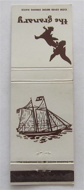 The Granary Seafood Restaurant, Georgetown, Md Matchbook Cover