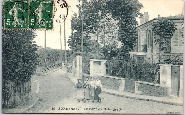92 SURESNES - the wooden bridge -