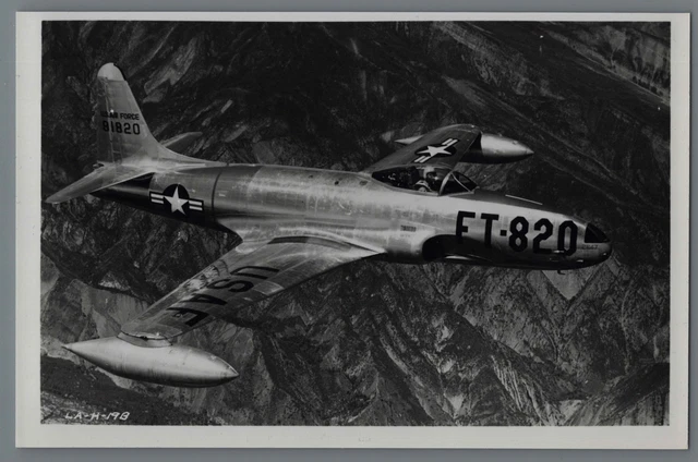 Lockheed F-80 Shooting Star Original Vintage 1948 Manufacturers Photo P-80 F-80