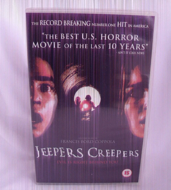 JEEPERS CREEPERS BIG box ex rental Horror PAL VHS Video Tape cert 15