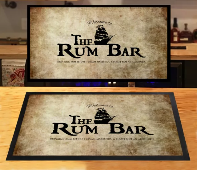 The Rum Barre Pirate Grunge Label Pubs Clubs Barre Tapis Maison Barre Rum Barres