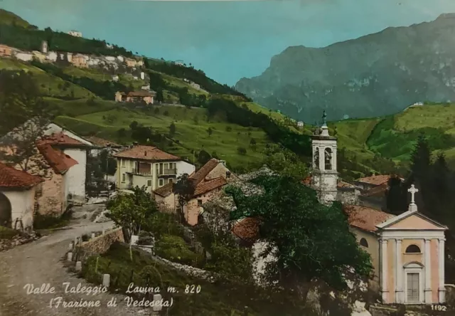 VALLE TALEGGIO - LAVINA ( Frazione Di Vedeseta ) BERGAMO,  vg 1962 F.g.