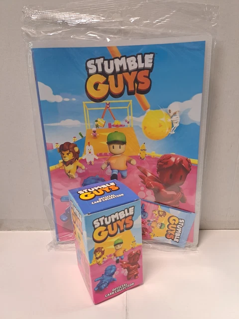Stumble Guys - Collezione Di 20 Bustine Di Carte + In Regalo Matita Con Gomma E Block Notes
