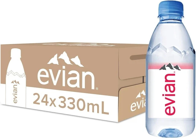 Natural Mineral Water Bottles, 24 X 330Ml