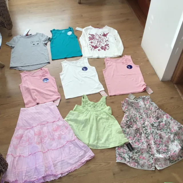 Girls clothing bundle 4/5 and 6/7 and 8 years next mixed makes new and used 10