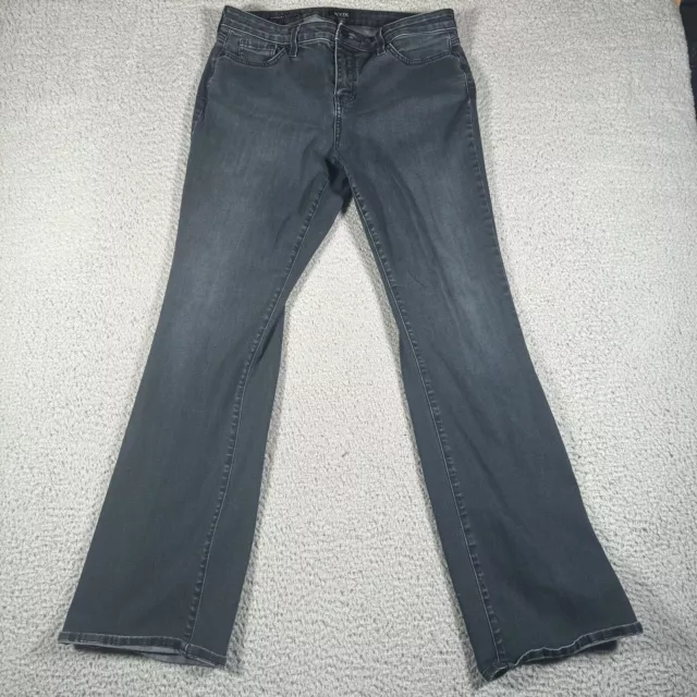 NYDJ Barbara Bootcut Jeans Women's Size 12 Lift Tuck Cotton Blend Flat Front