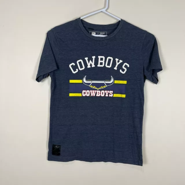 North Queensland Cowboys NQ QLD NRL Crew Neck Casual Tee T Shirt Men's Small S