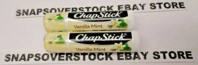 2-Pack Chapstick Vanilla Mint Lip Balm 0.15 Oz. Tubes, Brand New Free Shipping