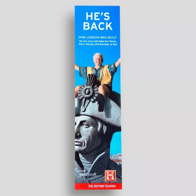 Adam Hart-Davies History Channel PROMOTIONAL BOOKMARK Collectible