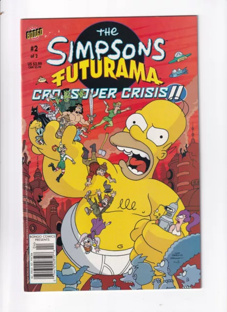 The Simpsons Futurama Crossover Crisis II #2 Bongo Comics 2005 Newsstand FN/VF