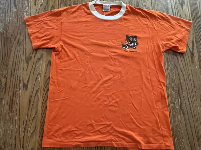 Vintage Tiger Cubs BSA Single Stitch Orange T Shirt Mens Size XL Made in USA