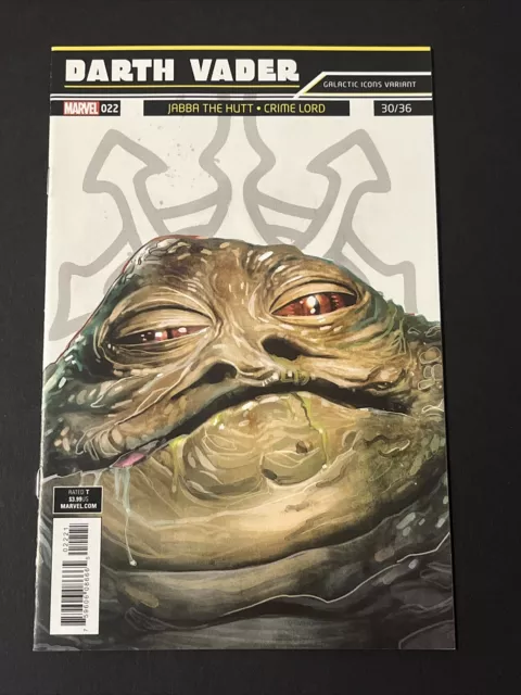 Star Wars Darth Vader #22 Galactic Icons Jabba the Hutt Variant Marvel 2018 NM