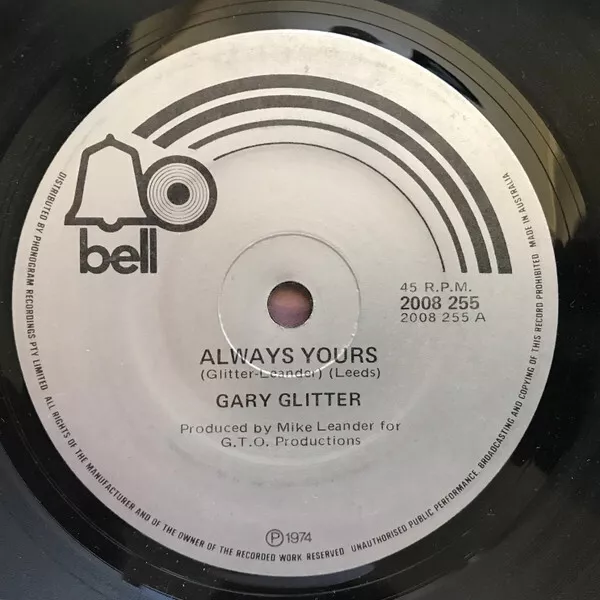 Gary Glitter - Always Yours (7", Single)