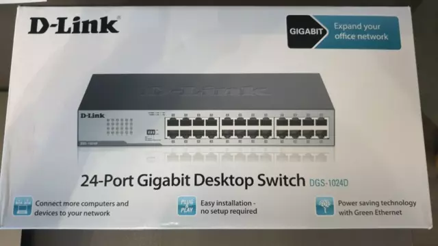 D-Link - DGS-1024D - non Managé Commutateur - 24x Gigabit Ethernet - Neuf