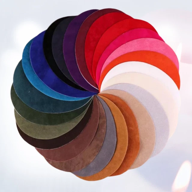 25 Pcs Suede Fabric Patches Iron Patching Clothes Holes Kit Men Women Badge